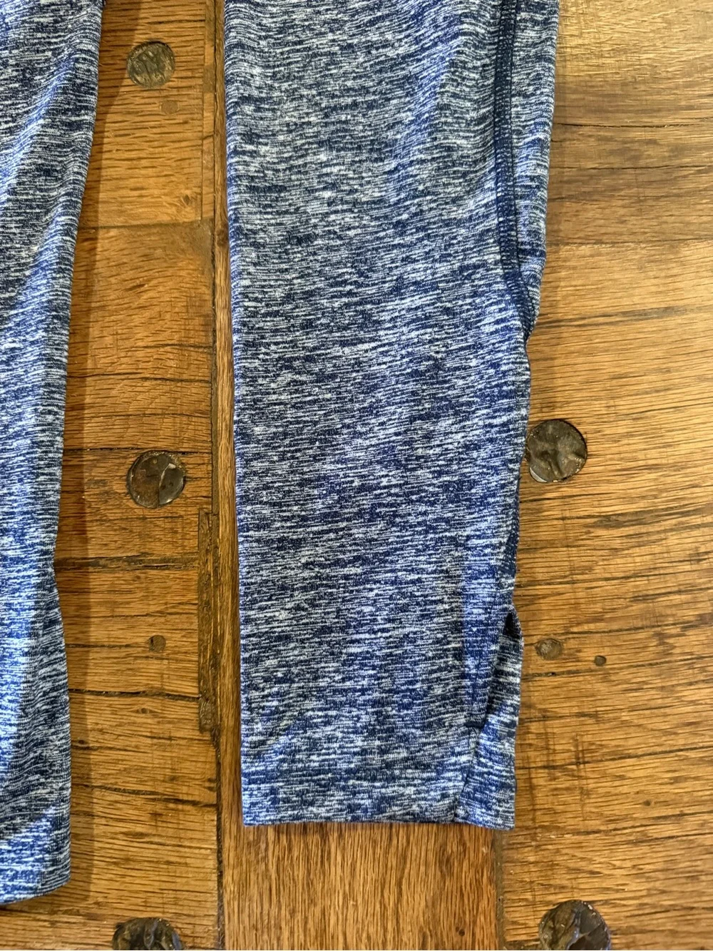 Nike Blue Heathered Quarter Zip Pullover